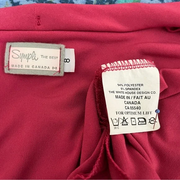 Sympli Raspberry Open-Front Ruffle Cardigan - Picture 8 of 9